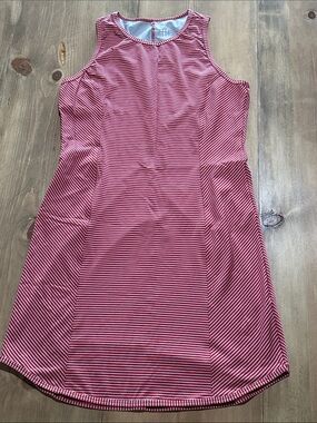Title Nine Red and White Striped Sleeveless Mini Dress